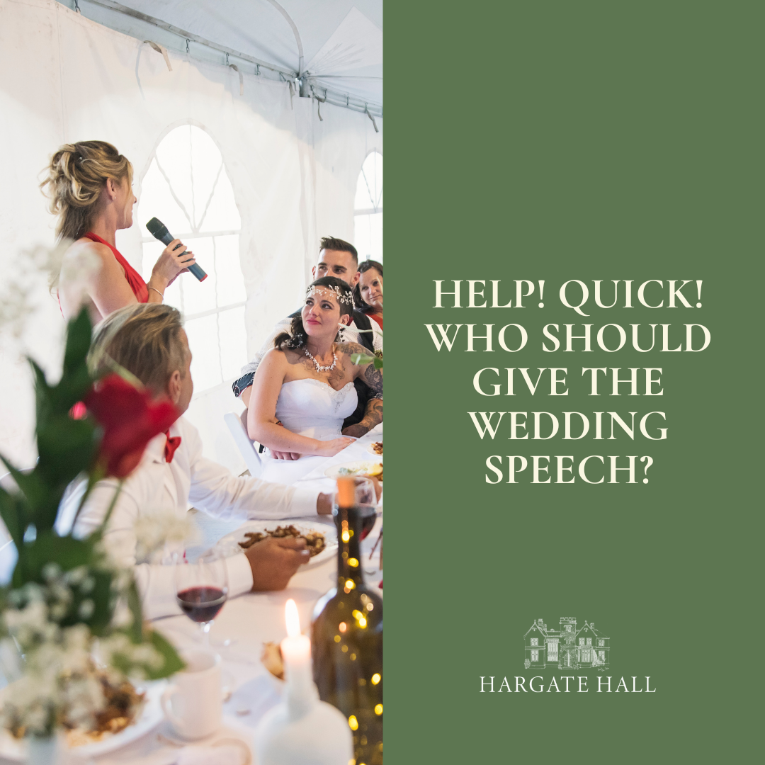 Help! Quick! Who Should Give The Wedding Speech?